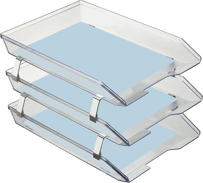 Acrimet Facility 3 Tier Letter Tray, Front Load, Letter Size/A4, Desktop File - Image 2