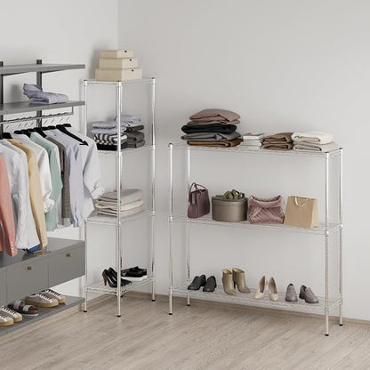 14" Deep x 54" Wide x 54" Height Wire Shelving Kit | 3-Tier | NSF Commercial - Image 6
