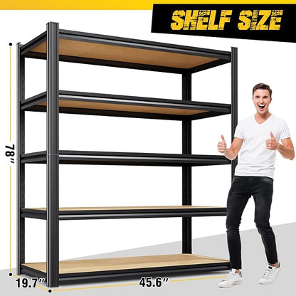 2-Pack Garage Shelving for Large Storage & Whole Home Organization, Storage Bins - Image 2