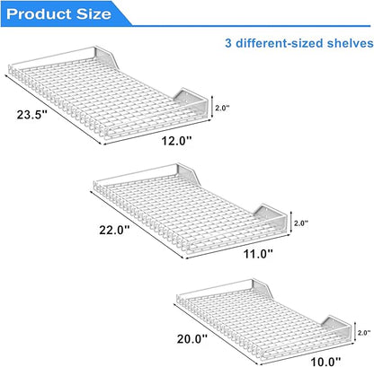 TORACK Wall-Mounted Storage Shelves, Mixed-Size Garage Wall Shelving - Image 3
