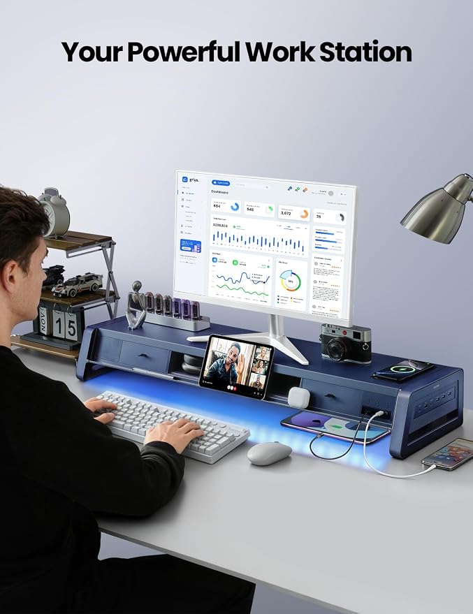 Vaydeer All-in-One Dual Monitor Stand Riser - Image 6
