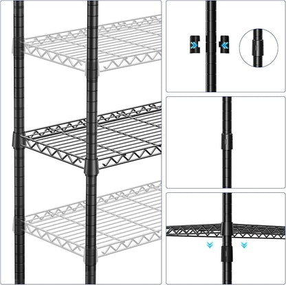 Heavy Duty Wire Rack Shelf, Metal Storage Shelving - Image 5