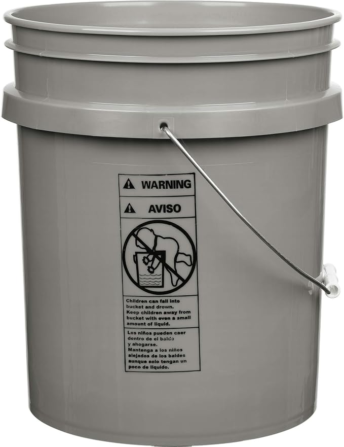 House Naturals 5 Gallon Food Grade Gray Bucket - Image 7