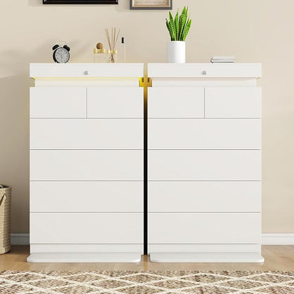 Vipbear 48.4" Tall White Dresser - Image 8