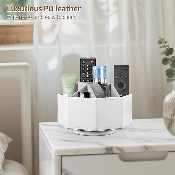 YAPISHI Swivel Remote Control Holder, 9 Rooms Desk Organizer and Decorations - Image 4
