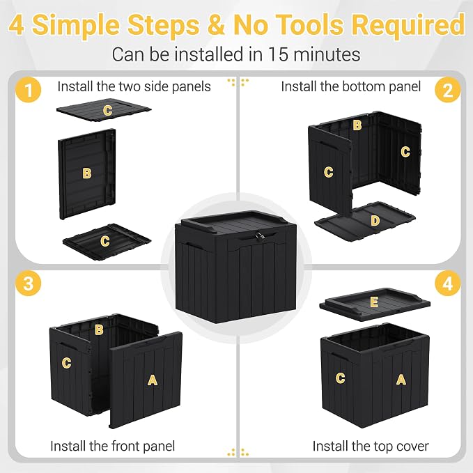 Greesum Outdoor Storage Box 31 Gallon Storage Box - Image 8