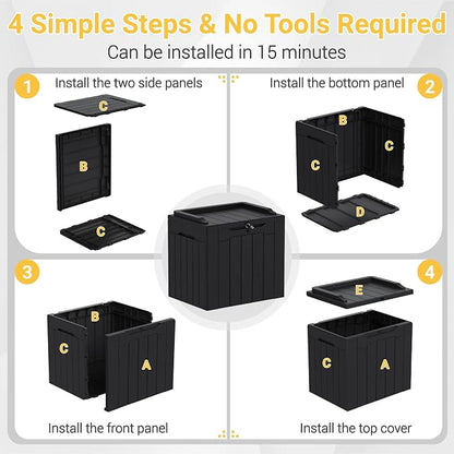 Greesum Outdoor Storage Box 31 Gallon Storage Box - Image 8
