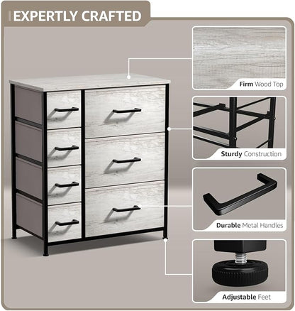 Sorbus Dresser with 7 Faux Wood Drawers - Image 4