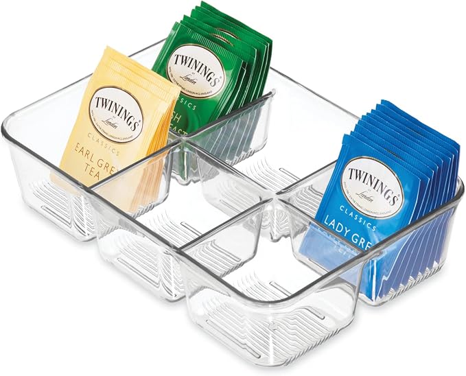 iDesign Clear Tea Bag & Sugar Packet Organizer | - Image 6