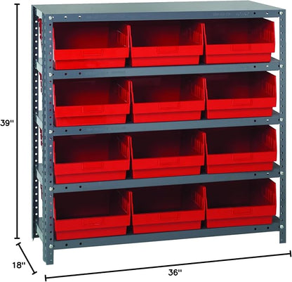 Quantum Storage Systems 1839-210RD Store More Steel Shelving Unit - Image 2