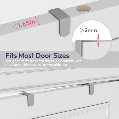 SWTYMIKI Over The Door Hooks Organizer - Image 6