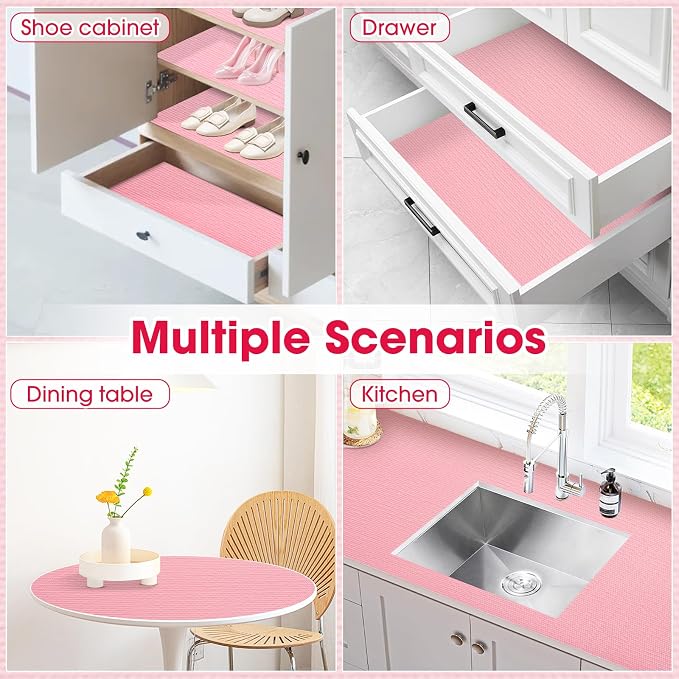 Drawer and Shelf Liner, Non-Slip Kitchen Cabinet Liners Non-Adhesive Thick - Image 9