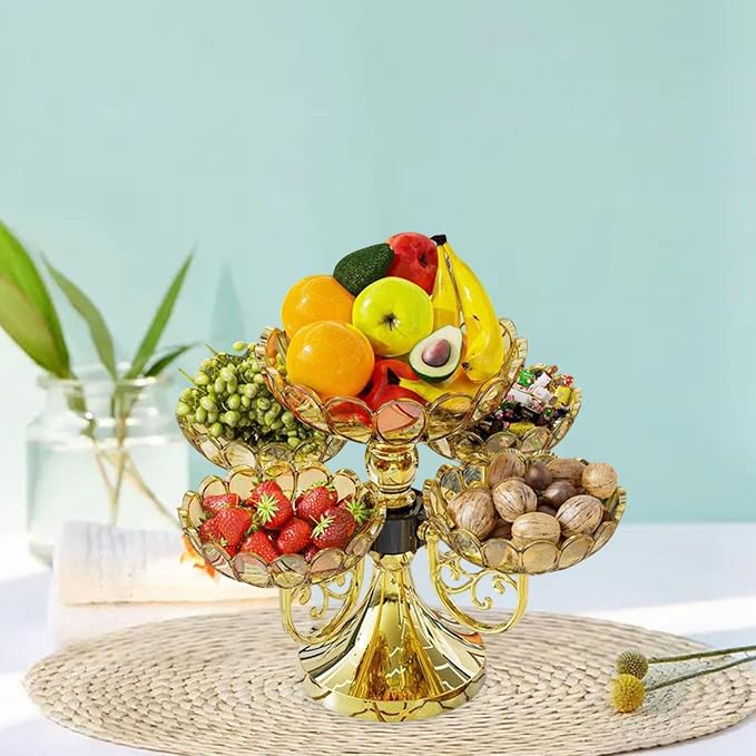Generic Rotating Snack Serving Tray Dried Fruit Organizer Plate Fruit Bowl - Image 2