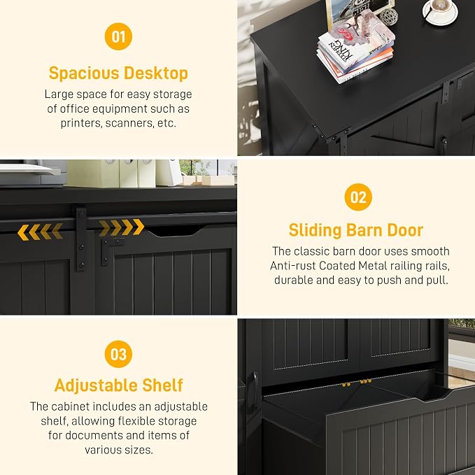 Halitaa 47.8” Farmhouse File Cabinet - Image 4