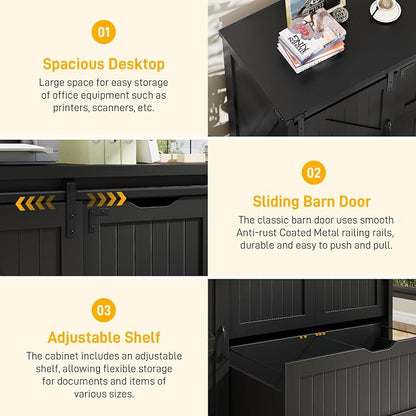 Halitaa 47.8” Farmhouse File Cabinet - Image 4