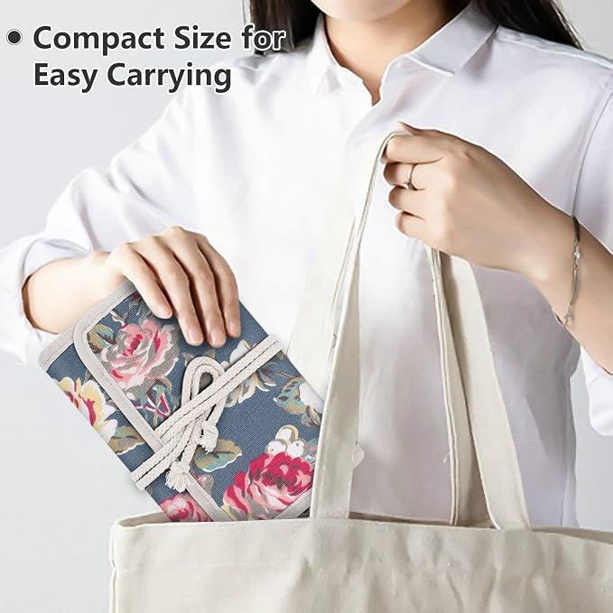 Teamoy Travel Jewelry Roll, Jewelry Storage Bag Organizer - Image 7