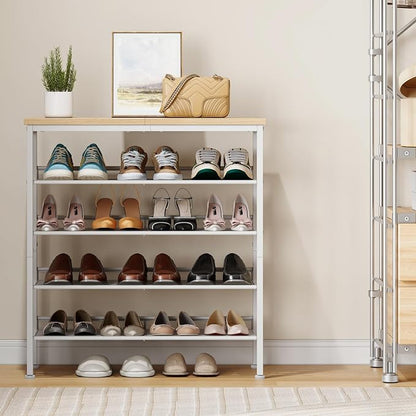 HOOBRO Shoe Rack for Entryway, 5-Tier Shoe Organizer - Image 2