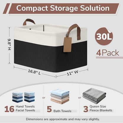 CHICVITA 4 Pack Large Storage Baskets - Image 3
