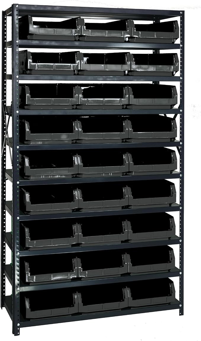 Quantum Storage Systems MSU-531BK Solid Heavy Duty 10 Shelves 27 MAGNUM Black by QuantumStorageSystems