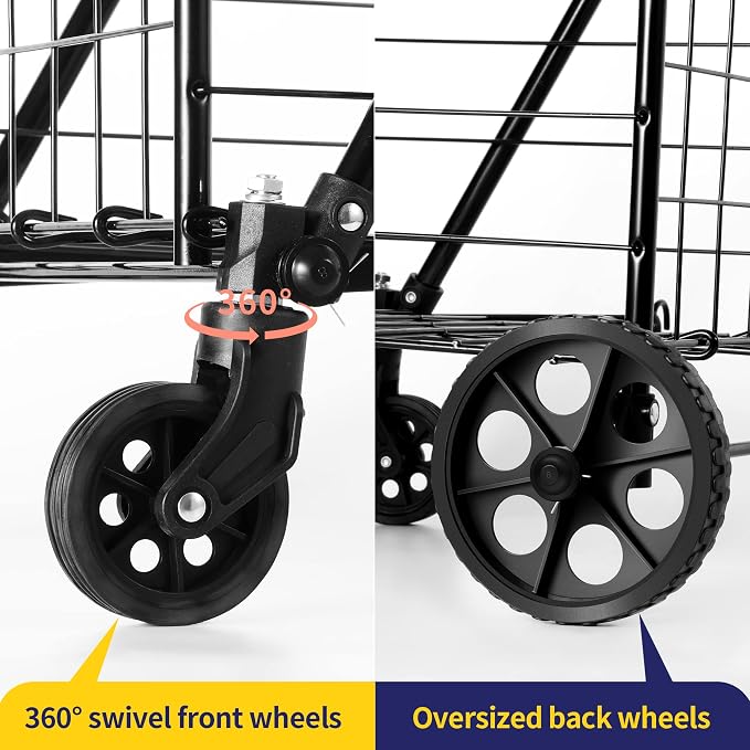 BIEAMA Folding Shopping Cart - Image 6