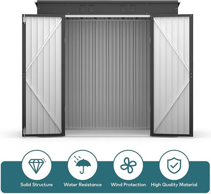 Gizoon 6' x 4' Outdoor Storage Shed - Image 7