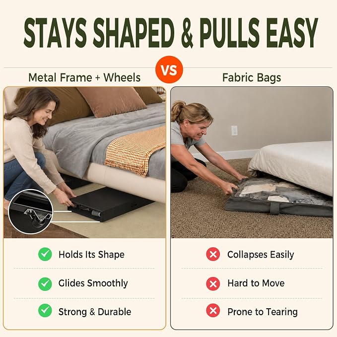 Fokyfok 2 Pack Under Bed Storage - Image 4