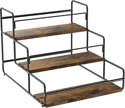 Nuovoware Liquor Bottle Display Shelf, 3-Tier Liquor Shelf, Carbon Steel Bar - Image 8
