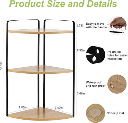 3 Tier Corner Bathroom Counter Organizer, Countertop Organizer, Vanity - Image 3