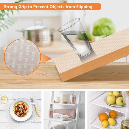 Shelf Liners for Kitchen Cabinets Refrigerator Liners Waterproof & Oil-Proof - Image 4