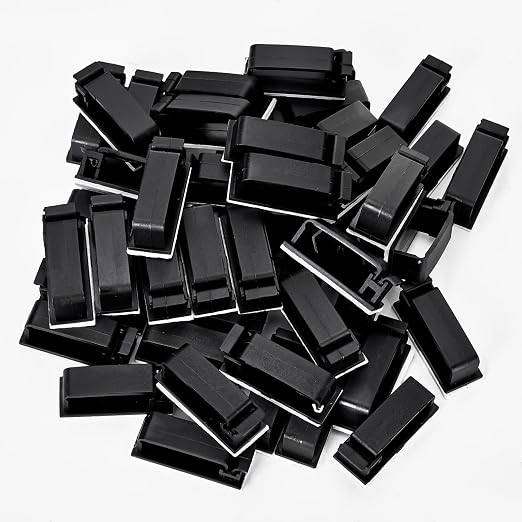 50Pcs Self Adhesive Cable Management Clips, Cable Organizers Wire Clips Cord - Image 8