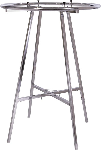 Econoco 36-Inch Folding Round Garment Rack, Adjustable 48–66″ Height Retail by Econoco