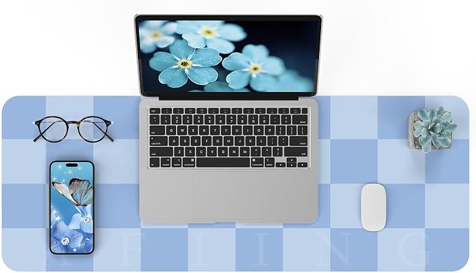 Non-Slip Desk Pad, Waterproof PU Leather Protector, Easy Clean Laptop Mat by AFIING