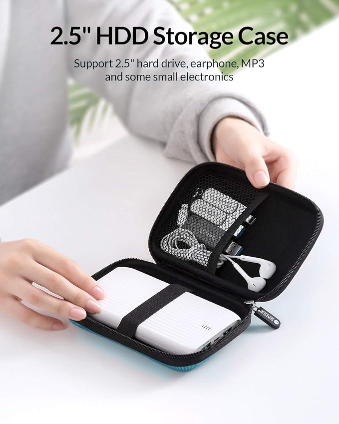 ORICO Hard Drive Case 2.5 inch External Drive Storage Carrying Bag Waterproof - Image 2