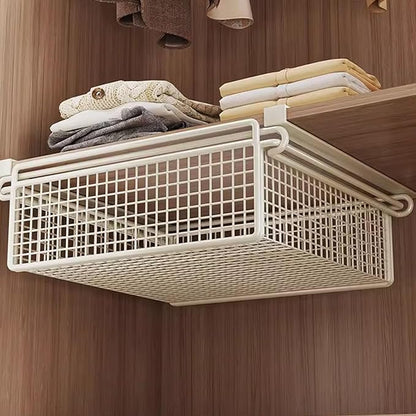 Hanging Cabinet Bin Drawer Multifunctional Under Shelf Storage Basket Bedroom - Image 8