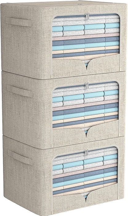 FHSQX 3 Pack Clothes Storage Bins by FHSQX