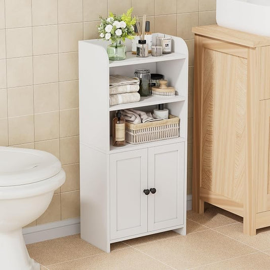Homhedy Small Bathroom Storage Cabinet, Toilet Paper Storage Cabinet | Bathroom by Homhedy