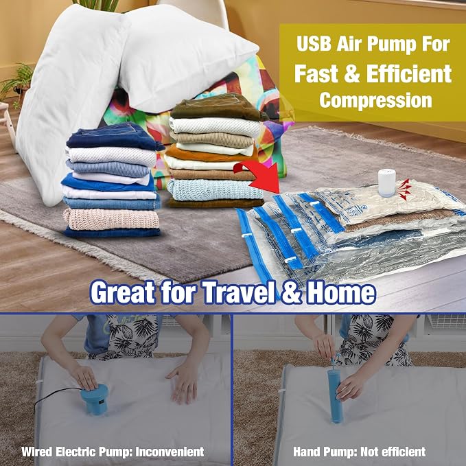 HIBAG Travel Vacuum Bags with Electric Pump - Image 4