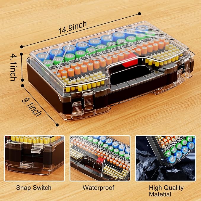 Battery Organizer Storage Holder Box Case - Image 6