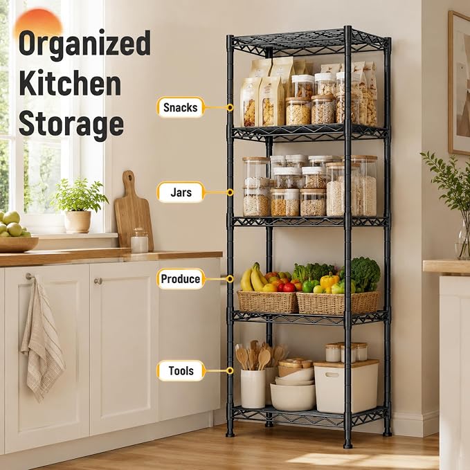 GRANNY SAYS 5-Tier Narrow Storage Shelves - Image 5