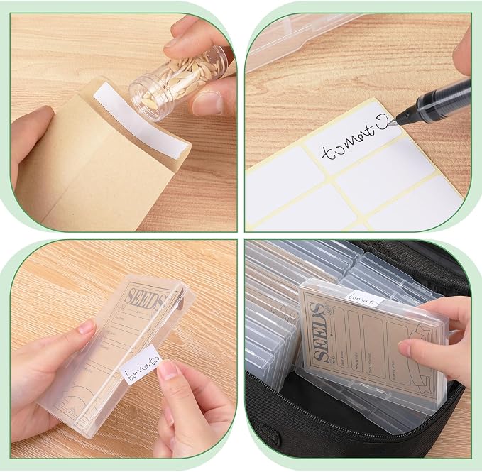 27 Slots Seed Storage Organizer Box, Garden Seed Packet Organize - Image 3