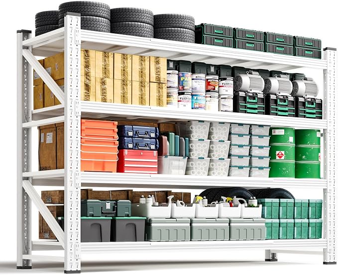 Letaya 4000LBS Storage Shelves Heavy Duty, 4 Tier Adjustable Utility Rack Shelf by LetayaMetalCabinets