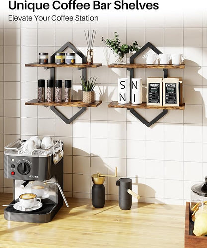 Floating Wall Shelves, Living Room, Office & Kitchen, Modern Storage Rack - Image 3