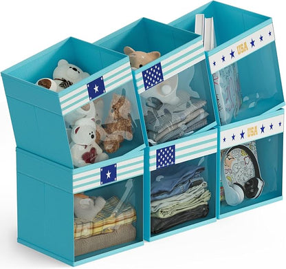 homyfort 11x11 Inch Storage Cube Bins, Fabric Cube Storage Organizer Baskets Box - Image 9