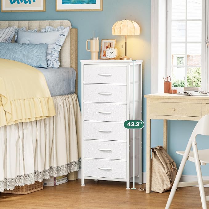 Huuger Tall Dresser for Bedroom, Stable 6 Drawer Dresser - Image 3