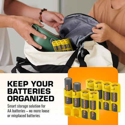 AA Battery Storage Caddy by Storacell, Holds 4 Batteries - Image 3