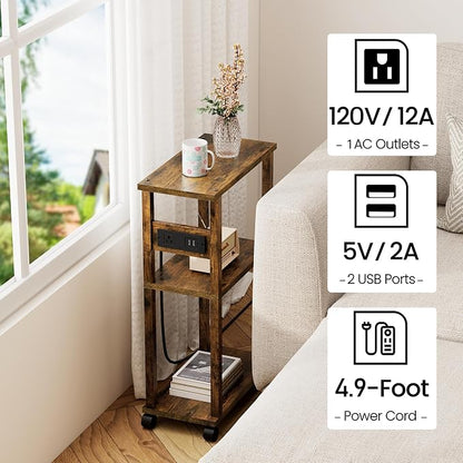 TUTOTAK Small Narrow Side Table - Image 5