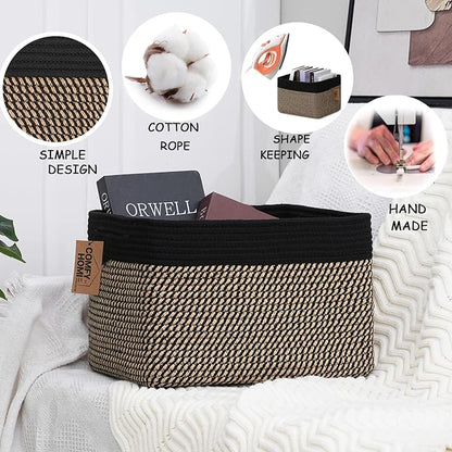 COMFY-HOMI Cotton Rope Woven Basket - Image 6