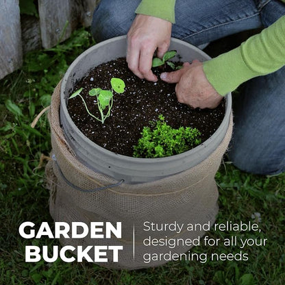 EconoHome 5-Gallon Grey Bucket Pail Container - Image 6