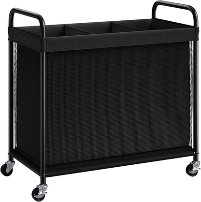 ELYKEN Laundry Hamper 3 Section, 120L Rolling Laundry Sorter by ELYKEN