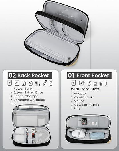 Travelkin Travel Cord Organizer, Electronic Organizer Travel Case, Cable - Image 2